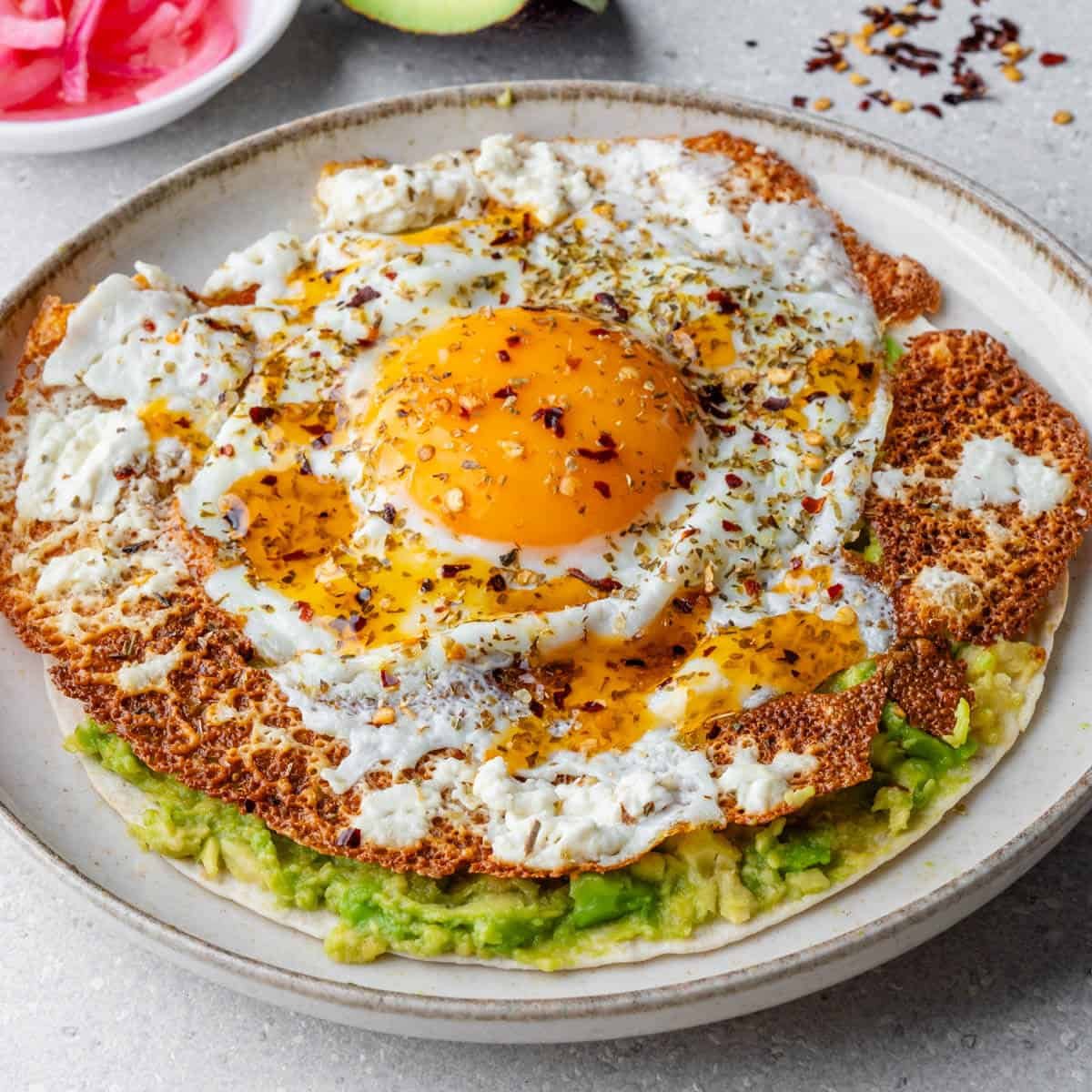 Crispy Feta Fried Eggs